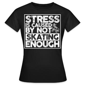 Roller skates driving roller skate roller skate roller skate - Women's T-Shirt - black - Front - AI Model Female 172 dark (172cm)