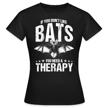 Chauve-souris Chauve-souris - T-shirt Femme - noir - Devant - AI Model Female 172 dark (172cm)