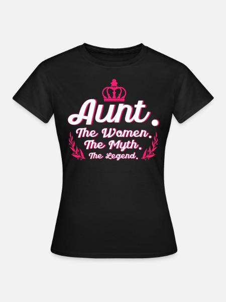 Tante Beste Tante Tanten - Dame-T-shirt - sort