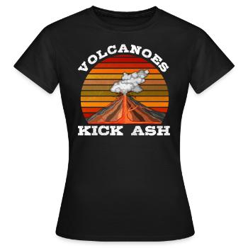 Science Volcan volcan cadeau - T-shirt Femme - noir - Devant - AI Model Female 172 dark (172cm)