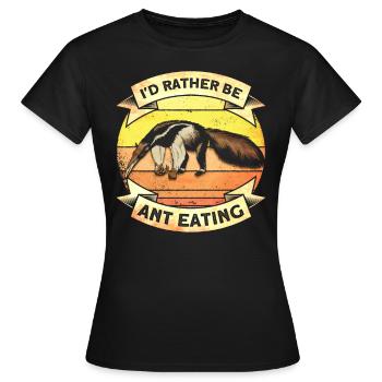 Fourmilière Anteater Wildlife - T-shirt Femme - noir - Devant - AI Model Female 172 dark (172cm)