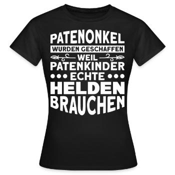 Taufe Patenkind Patenonkel - Frauen T-Shirt - Schwarz - Vorne - AI Model Female 172 dark (172cm)