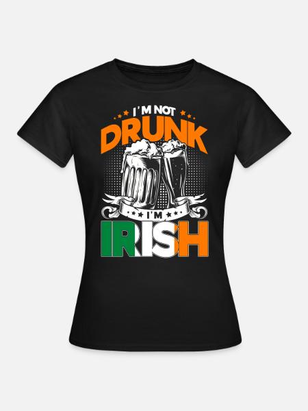 Irland Bier Ire Geschenk - Frauen T-Shirt - Schwarz