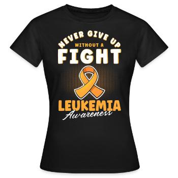 Patient Blutkrebs Leukämie Geschenk - Frauen T-Shirt - Schwarz - Vorne - AI Model Female 172 dark (172cm)