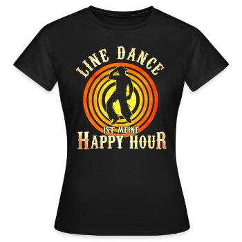 Groupe de danse country Linedance Gift - T-shirt Femme - noir - Devant - AI Model Female 172 dark (172cm)