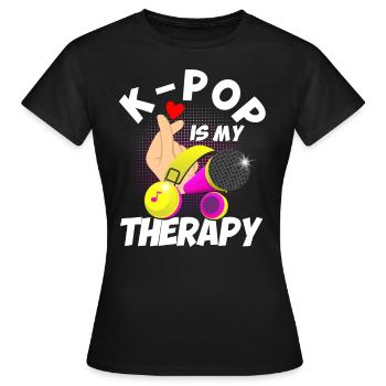 K-Pop Fan K-Pop Marchandise K-Pop Cadeau K-Pop - T-shirt Femme - noir - Devant - AI Model Female 172 dark (172cm)