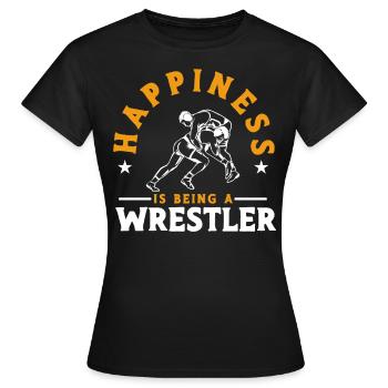 Ringer Ringen Trainer Ringen Geschenk - Frauen T-Shirt - Schwarz - Vorne - AI Model Female 172 dark (172cm)