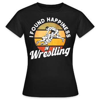 Ringen Ringen Trainer Ringer Geschenk - Frauen T-Shirt - Schwarz - Vorne - AI Model Female 172 dark (172cm)