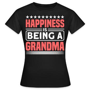Grand-mère Grand-mère Grand-mère Cadeau - T-shirt Femme - noir - Devant - AI Model Female 172 dark (172cm)