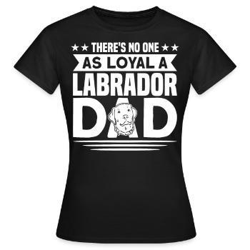 Labrador Père Labrador Amoureux Labrador - T-shirt Femme - noir - Devant - AI Model Female 172 dark (172cm)
