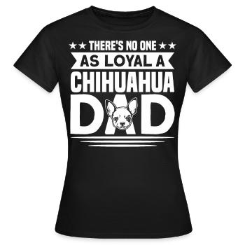 Chihuahua Papa Chihuahua Amoureux Chihuahua - T-shirt Femme - noir - Devant - AI Model Female 172 dark (172cm)
