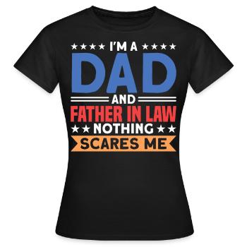 Beau-père Beau-père Papa - T-shirt Femme - noir - Devant - AI Model Female 172 dark (172cm)