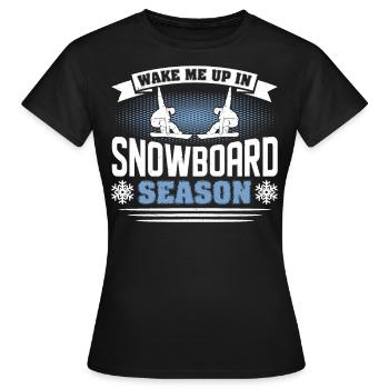 Snowboarder Snowboarden Snowboard - Frauen T-Shirt - Schwarz - Vorne - AI Model Female 172 dark (172cm)
