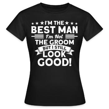 Witnesses Team Best Man Marriage - Women's T-Shirt - black - Front - AI Model Female 172 dark (172cm)