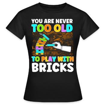Building block Terminal block Block - Women's T-Shirt - black - Front - AI Model Female 172 dark (172cm)