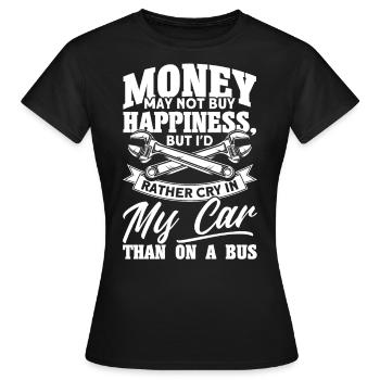 Lustig Autowerkstatt KFZ Mechaniker Autoliebhaber - Frauen T-Shirt - Schwarz - Vorne - AI Model Female 172 dark (172cm)