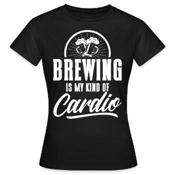 Brauen ist meine Art von Kardio Brauer - Frauen T-Shirt - Schwarz - Vorne - AI Model Female 172 dark (172cm)