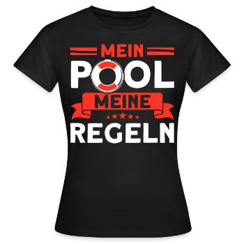 Sauveteur Piscine Sauveteur Sauveteur Sauveteur - T-shirt Femme - noir - Devant - AI Model Female 172 dark (172cm)