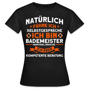 Sauveteur Piscine Sauveteur Sauveteur Sauveteur - T-shirt Femme - noir - Devant - AI Model Female 172 dark (172cm)
