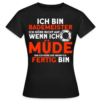 Sauveteur Piscine Sauveteur Sauveteur Sauveteur - T-shirt Femme - noir - Devant - AI Model Female 172 dark (172cm)