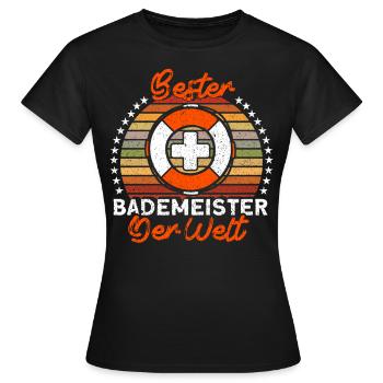 Sauveteur Piscine Sauveteur Sauveteur Sauveteur - T-shirt Femme - noir - Devant - AI Model Female 172 dark (172cm)