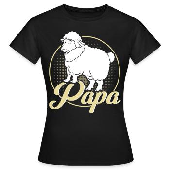 Schafzucht Landwirt Nutztier Schafe Geschenk - Frauen T-Shirt - Schwarz - Vorne - AI Model Female 172 dark (172cm)