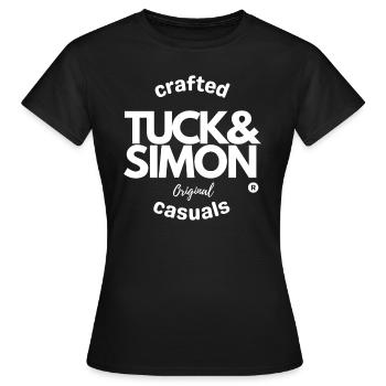 Tuck&Simon Original Casuals - Women's T-Shirt - black - Front - AI Model Female 172 dark (172cm)