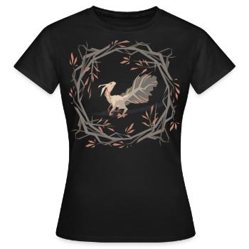 Schwimm-Raptor - Frauen T-Shirt - Schwarz - Vorne - AI Model Female 172 dark (172cm)