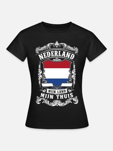 Nederland - Holland - Frauen T-Shirt - Schwarz
