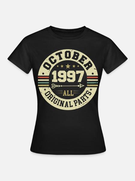 Legendär seit Oktober 1997 Geburtstag Oktober 1997 - Frauen T-Shirt - Schwarz
