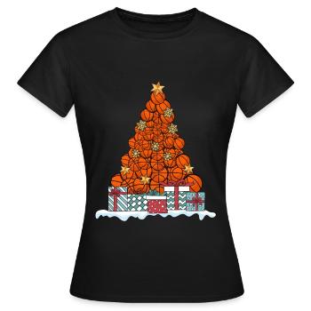 Basketball Basketballspieler Weihnachten Geschenk - Frauen T-Shirt - Schwarz - Vorne - AI Model Female 172 dark (172cm)