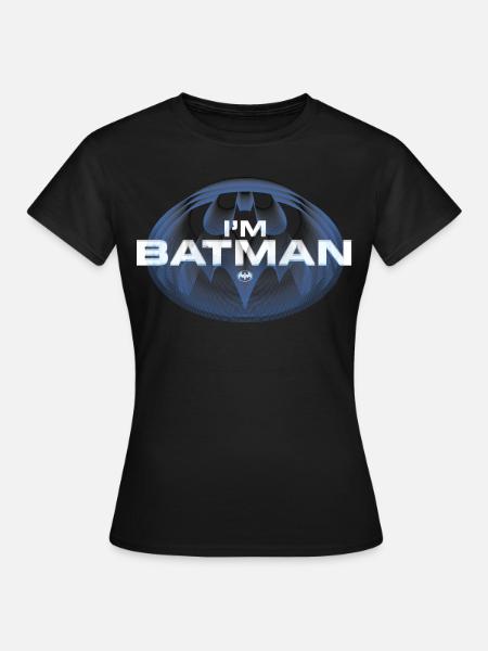 The Flash I'm Batman Blaues Logo - Frauen T-Shirt - Schwarz