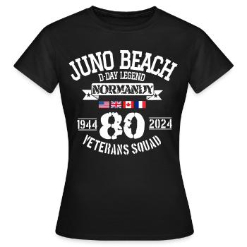 D DAY Juno 80th anniversary - Frauen T-Shirt - Schwarz - Vorne - AI Model Female 172 dark (172cm)