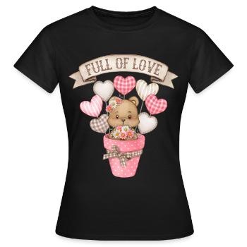 Bébé fille, bébé ours, motif bébé ours en peluche - T-shirt Femme - noir - Devant - AI Model Female 172 dark (172cm)