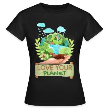 World Environment Day, World Environment Day Environmental Protection - Women's T-Shirt - black - Front - AI Model Female 172 dark (172cm)