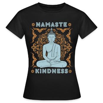 Buddha Design, Bouddha thaïlandais, Thaïlande - T-shirt Femme - noir - Devant - AI Model Female 172 dark (172cm)