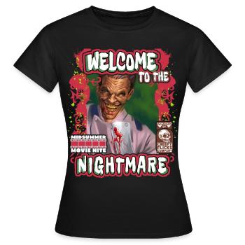 Film d’horreur, Film d’horreur, Film de cauchemar - T-shirt Femme - noir - Devant - AI Model Female 172 dark (172cm)