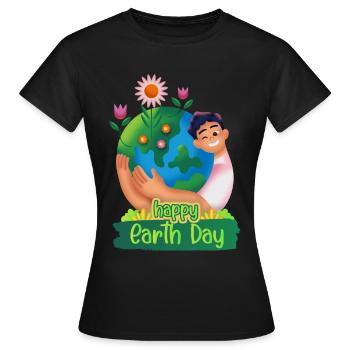 Internationaler Umwelttag, International-Earth-Day - Frauen T-Shirt - Schwarz - Vorne - AI Model Female 172 dark (172cm)