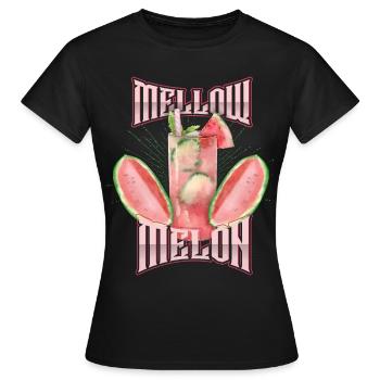 Melon,Watermelon, Melon cocktail, Saying - Women's T-Shirt - black - Front - AI Model Female 172 dark (172cm)