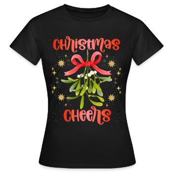 Gui, Gui-Noël, Noël - T-shirt Femme - noir - Devant - AI Model Female 172 dark (172cm)