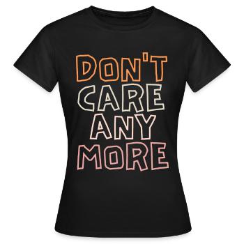 Sarcasme disant, frustration, désillusion introvertie - T-shirt Femme - noir - Devant - AI Model Female 172 dark (172cm)