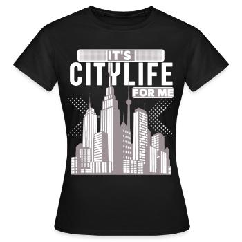 Citylife-Stadtleben Hochhäuser, New York Großstadt - Frauen T-Shirt - Schwarz - Vorne - AI Model Female 172 dark (172cm)