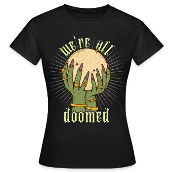 Kristallkugel Wahrsagung Hellseher lustiger Spruch - Frauen T-Shirt - Schwarz - Vorne - AI Model Female 172 dark (172cm)