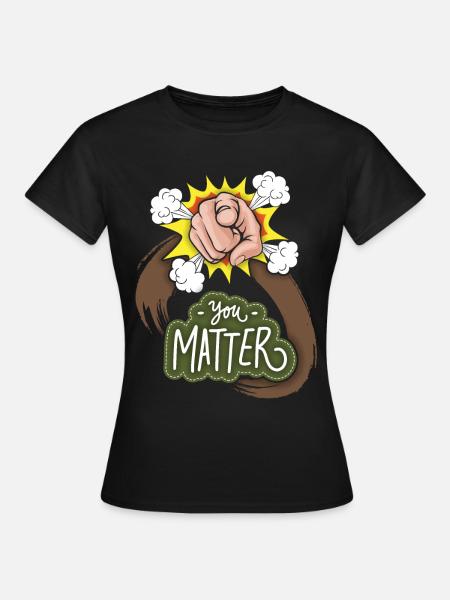 Motivation-Inspiration Zeigefinger Spruch, Comic - Frauen T-Shirt - Schwarz