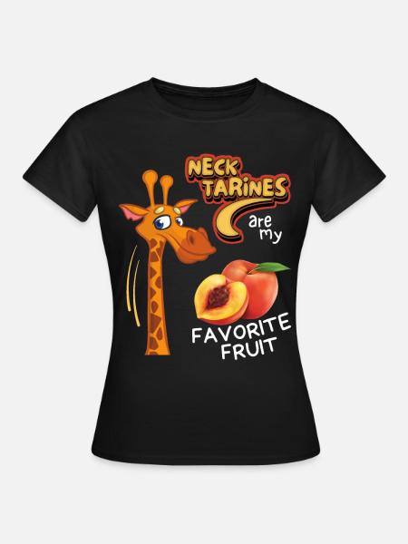 Giraffe lustiger Spruch, Comic-Giraffe, Wortspiel, - Frauen T-Shirt - Schwarz