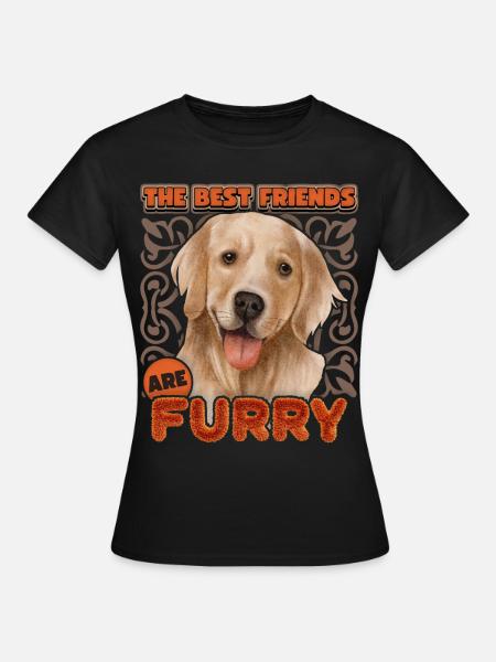 Golden Retriever, Golden Retriever Dog Saying - Women's T-Shirt - black