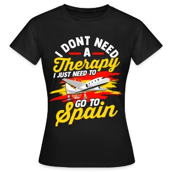 Espagne Tshirt Andalousie Spain Matador cadeau - T-shirt Femme - noir - Devant - AI Model Female 172 dark (172cm)