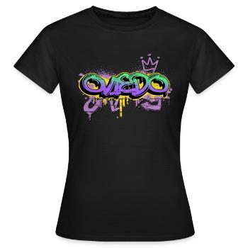 Oviedo Spanien Stadt Graffiti Spray Sprayer - Frauen T-Shirt - Schwarz - Vorne - AI Model Female 172 dark (172cm)
