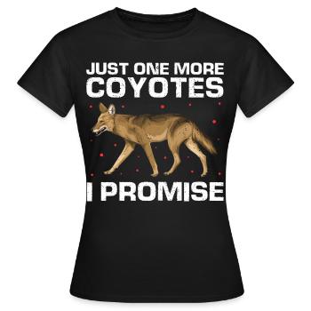 Conception de coyote pour les réacteurs de coyote - T-shirt Femme - noir - Devant - AI Model Female 172 dark (172cm)