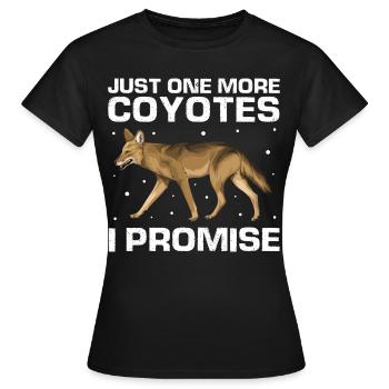 Conception de coyote pour les réacteurs de coyote - T-shirt Femme - noir - Devant - AI Model Female 172 dark (172cm)